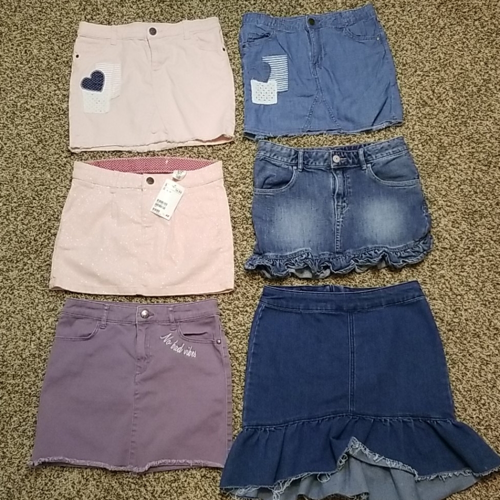 Lot of girls size 9-10-12 skirts H&M cat & Jack